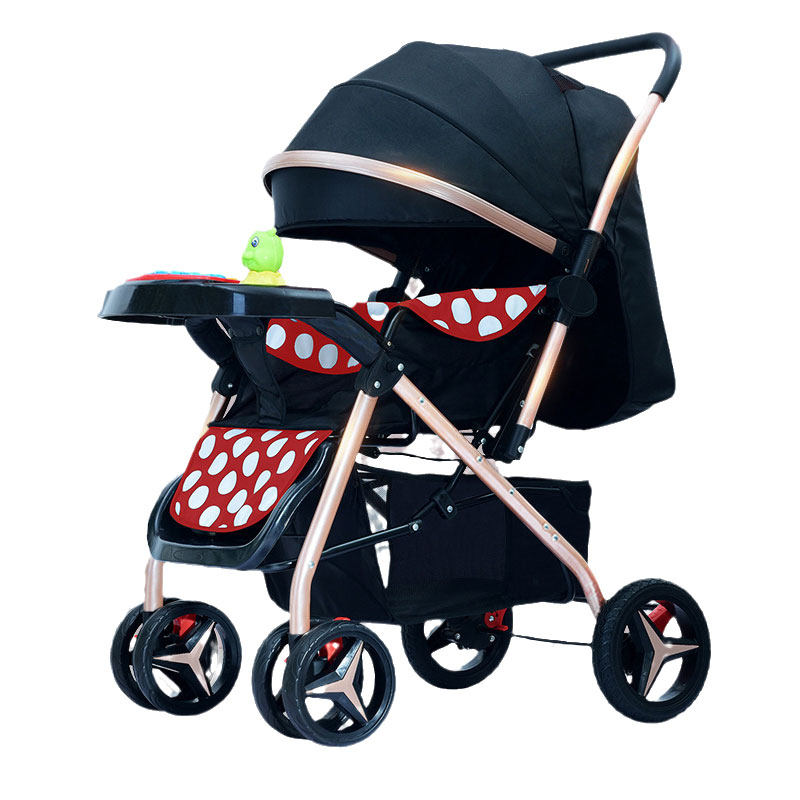 宝宝婴儿推车大空间可坐躺睡加宽加长1-3岁小孩手推车0-6个月轻便