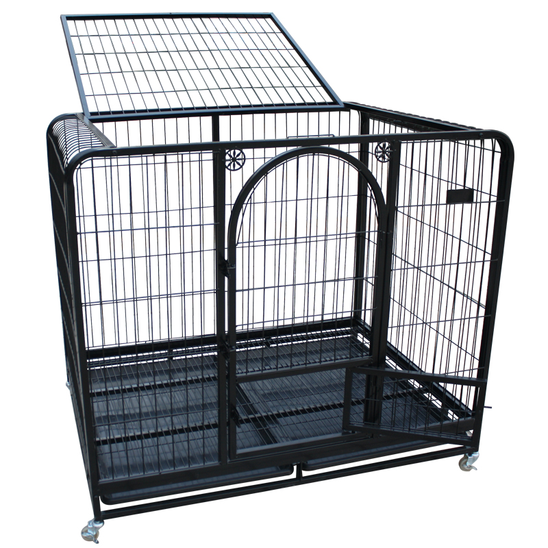加粗125 L-大型犬M-中型犬金毛拉布拉多德牧阿拉斯加 方管狗笼子