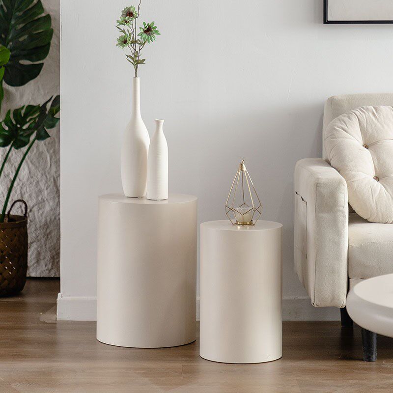 沙发边几高级艺术感客厅小户型角几奶油风极简圆桌现代简约边角几,家居饰品,落地摆件,淘宝优惠券,粉丝福利购,淘宝优惠卷