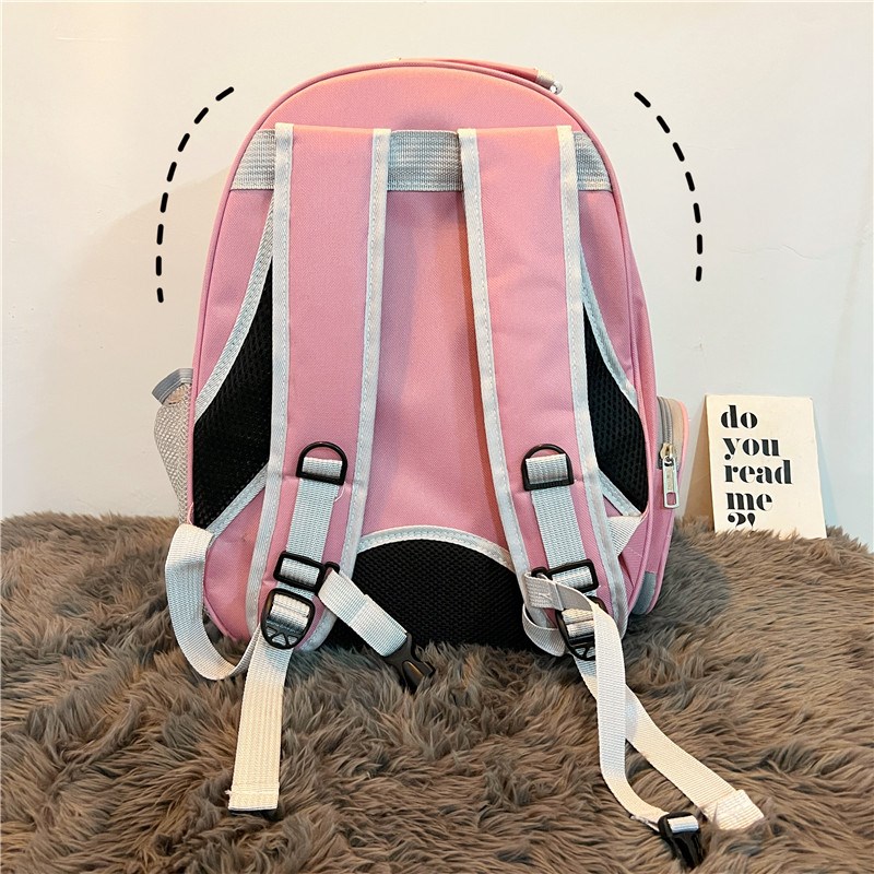 狗包猫包外出便携太空舱可爱粉色手提双肩包透明宠物背包猫咪用品