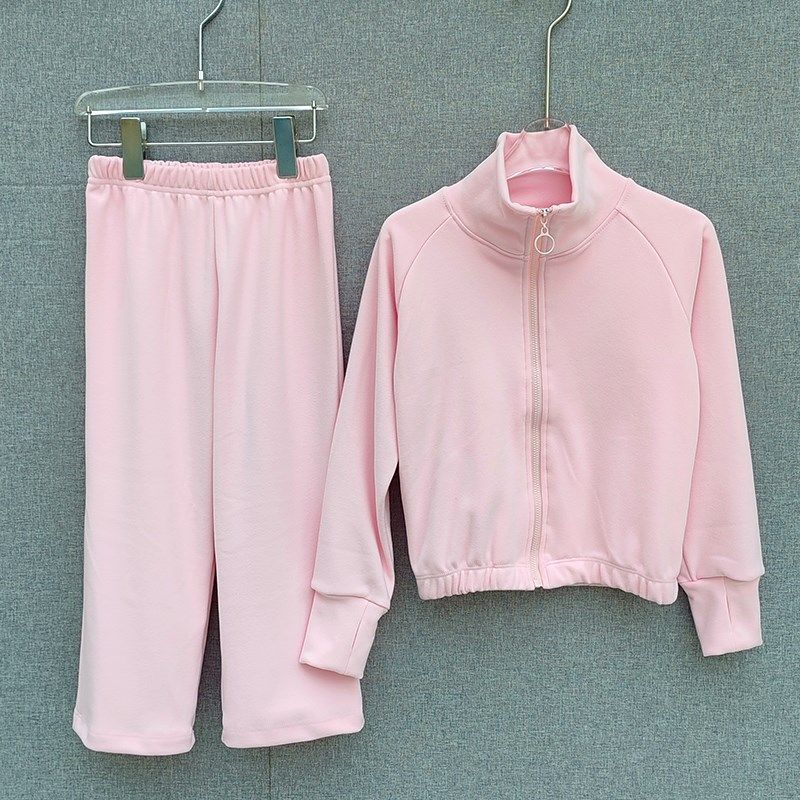 儿童舞蹈练功服外搭长袖德绒套装瑜珈服民舞跳舞服女中国舞运动