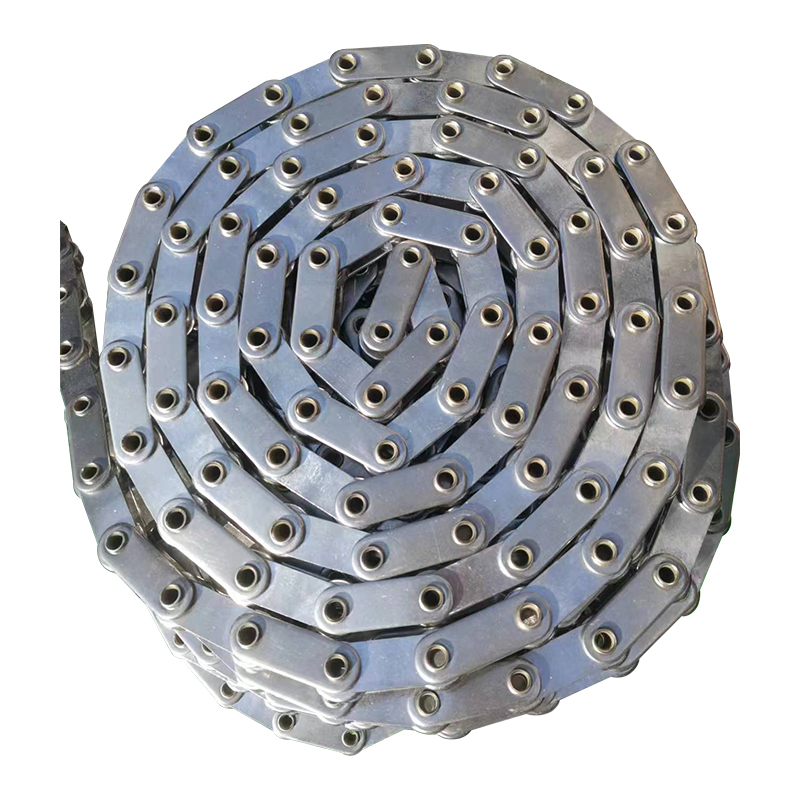 工业传动链条4分5分06b08B10A单排大节距输送链条不锈钢弯板链条