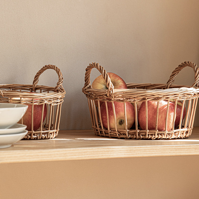 藤编柳编面包篮子馒头筐家用蔬菜筐编织收纳筐鸡蛋篮水果盘小篮子,收纳整理,其他收纳篮,淘宝优惠券,粉丝福利购,淘宝优惠卷