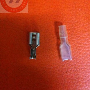 1000只 加厚环保 包软护套 阻燃型插簧护套6.3 6.3插簧专用护套