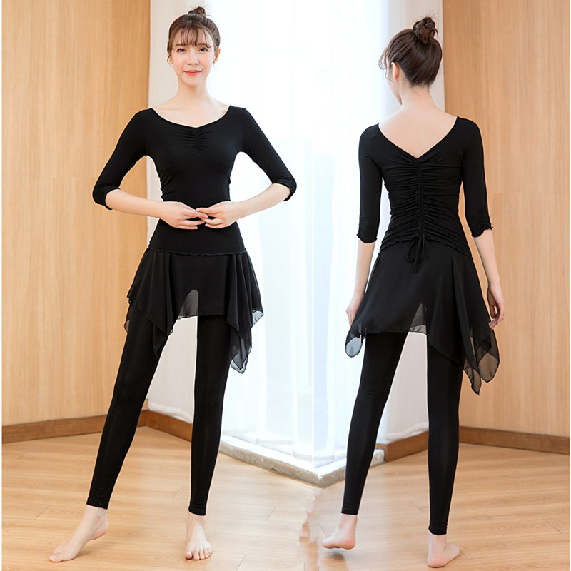 舞蹈练功服套装女成人衣裙裤跳舞衣形体服中国舞古典舞现代民族舞