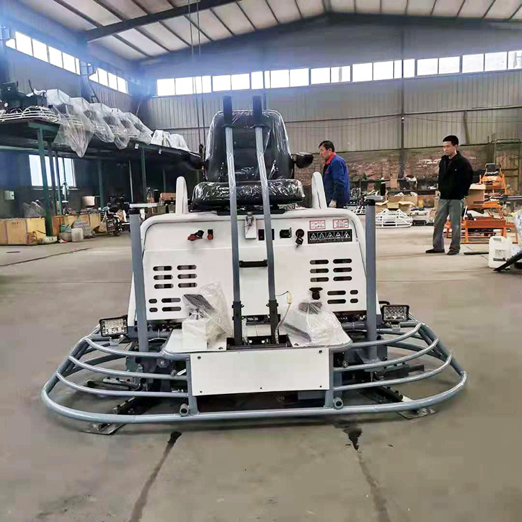 座驾式一米双盘磨光机 GX690型混凝土收光机 喷水照明磨平机厂家