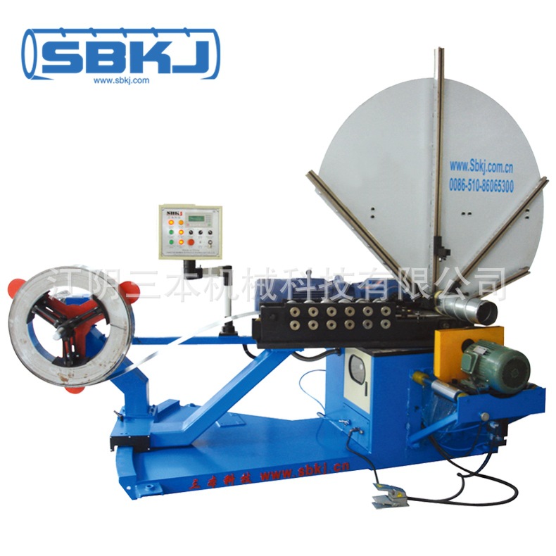 三本螺旋风管机  生产设备全自动螺旋风管机