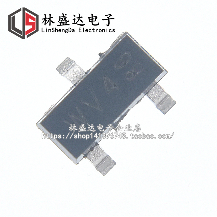 BAT54S 丝印WV4 30V 200MA SOT23 贴片二极管 原装正品非国产 WV4