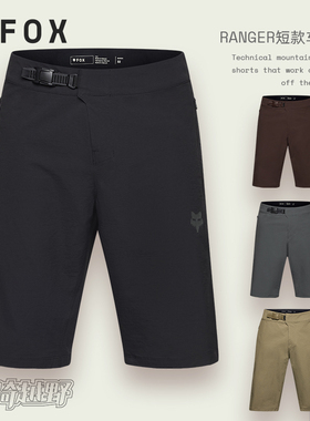 新款FOX美国RANGER短裤男夏季骑行山地车裤日常休闲透气轻便耐磨