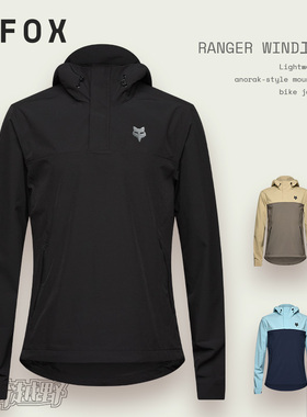 新款FOX美国RANGER WIND男士夹克户外越野山地骑行休闲防风