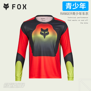 FOX美国RANGER越野林道山地车衣骑行服青少年车衣透气排汗吸湿
