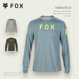 新款 车衣男日常休闲耐磨运动透气速干 FOX美国RANGER山地自行长袖