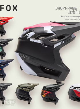 新款FOX美国DROPFRAME PRO 2代 山地头盔3/4盔形半盔XC超轻透气