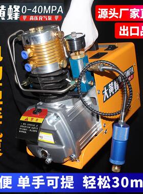 高压打气机30mpa小型电动高压打气机消防瓶潜水瓶打气机40MPA水冷