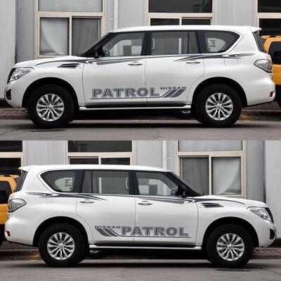 适用途乐车贴车身装饰彩条拉花新途乐Y62Y61改装贴纸腰线 线侧裙