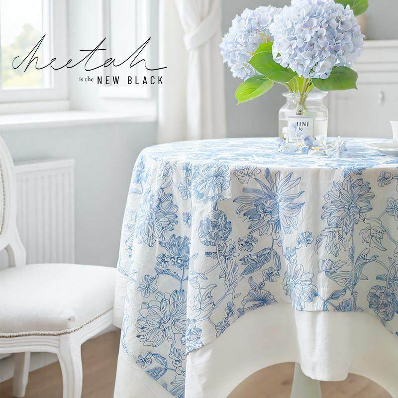 法式桌布2025新款轻奢高级感圆桌桌布茶几布客厅ins风餐桌垫布艺,居家布艺,桌布,淘宝优惠券,粉丝福利购,淘宝优惠卷