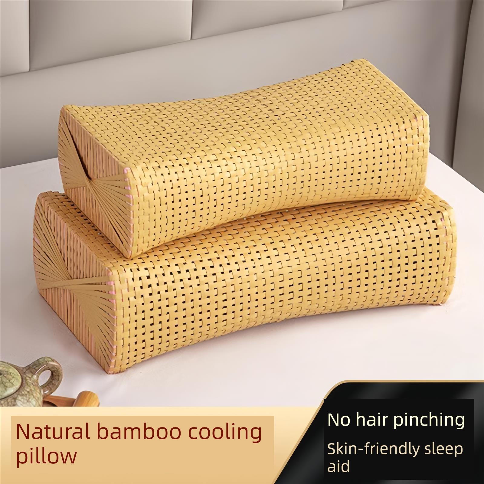 藤编枕头空心天然老式夏天护颈椎助睡眠凉枕天然手工编织竹枕席