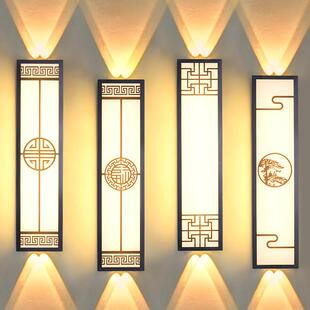 户外壁灯防水新中式射灯庭院别墅洗墙灯室外围墙装饰大门柱子壁灯