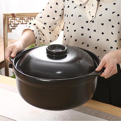 砂锅炖锅明火耐高温陶瓷特大号煲汤炖肉锅干 干烧不裂10升大容量