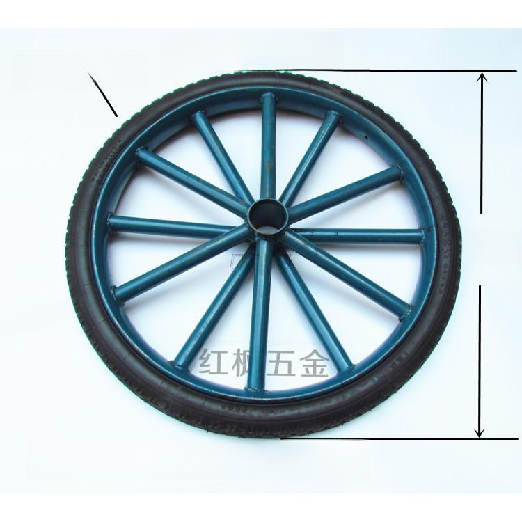 翻斗车26寸充气轮胎实心灰斗车轮子真空发泡26*21/2手推轮毂力车