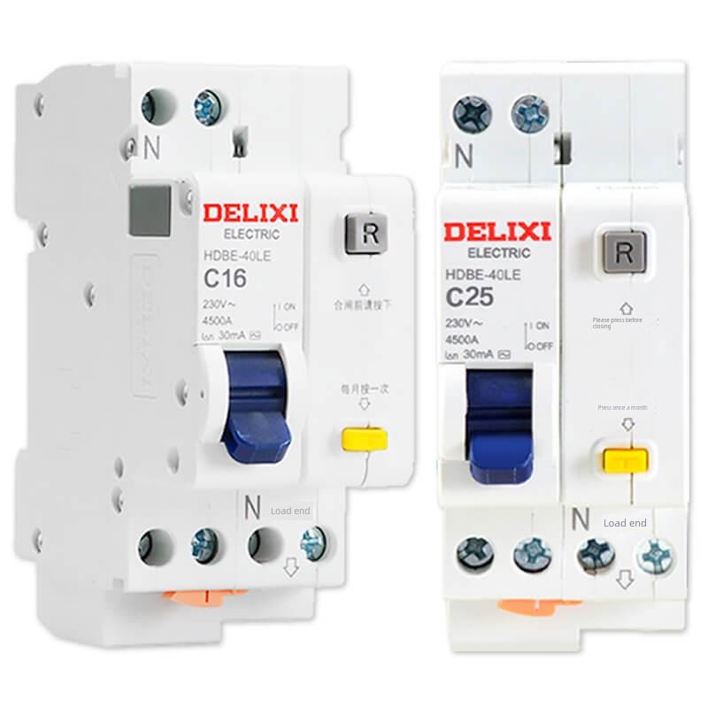 德力西家用双进双出DPN漏电保护断路器16 20a32a 2位1p+N空开漏保