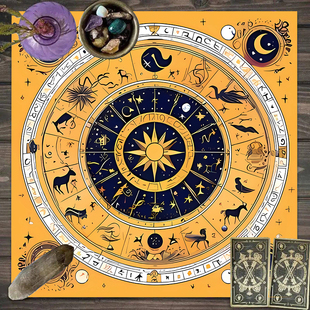 新款Tarot tablecloth桌布塔罗布卡牌游戏桌游装饰布宿舍书桌防尘