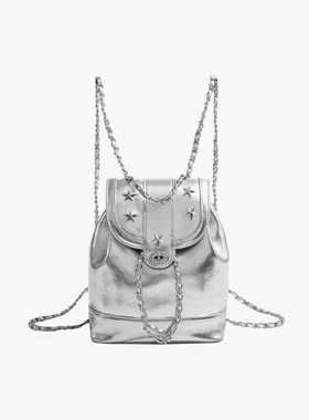 UR包包2024新款小众百搭链条双肩包时尚y2k辣妹背包通勤百搭书包