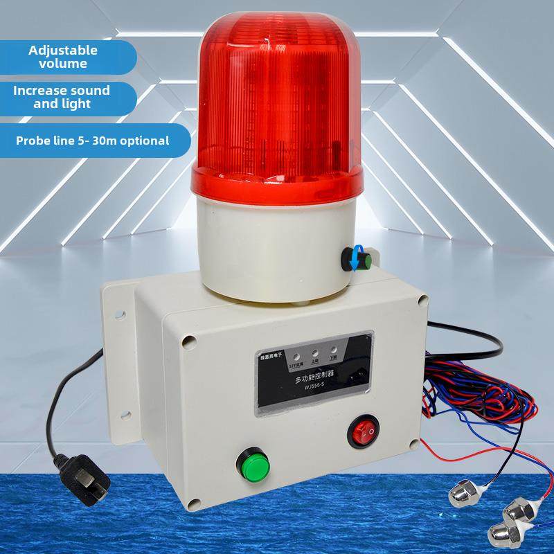 水位报警高低液位传感器超水箱满溢漏池缺水塔声光Wj556-S