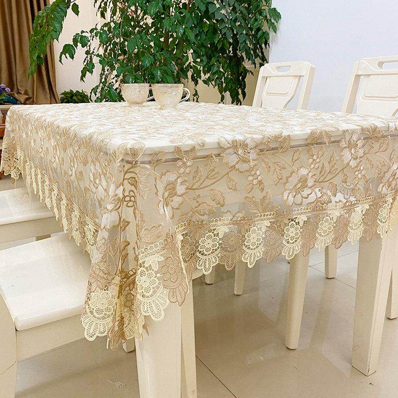 法式餐桌桌布台布长方形蕾丝现代田园桌布欧式轻奢高端盖巾餐桌布,居家布艺,桌布,淘宝优惠券,粉丝福利购,淘宝优惠卷