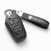 标致408钥匙套2008包508L壳4008真皮408X5008汽车钥匙扣308男s301