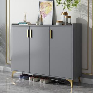 2024新款爆款入户轻奢鞋柜家用门口门外鞋柜阳台收纳柜储物餐边柜