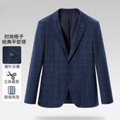 简约造型时尚 时尚 格子休闲西服外套 男新款 一线撤柜撤标2024年秋季