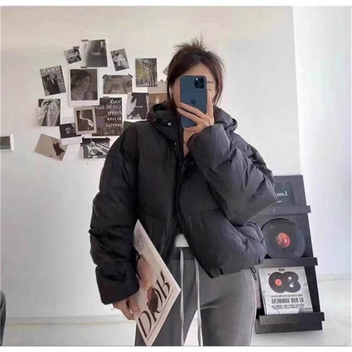 撤标撤柜！2025秋冬女士新款时尚保暖短款连帽羽绒服外套