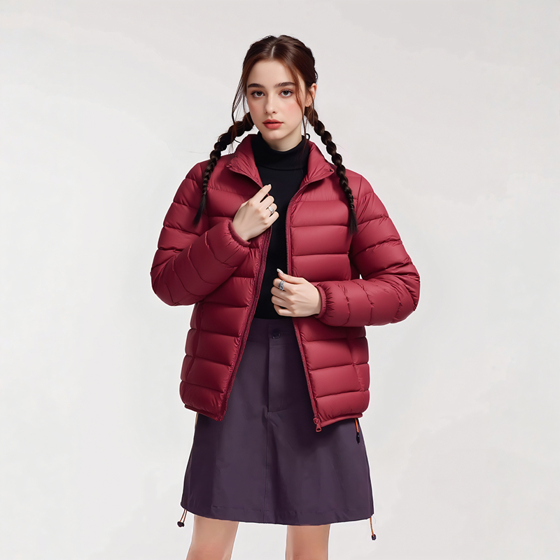 一线 撤柜撤标 2025年 新款时尚简约轻薄短款立领羽绒服
