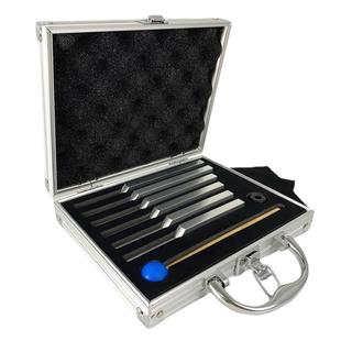 六只铝合金瑜伽音叉组UT396RE417MI528FA639SOL741LA852