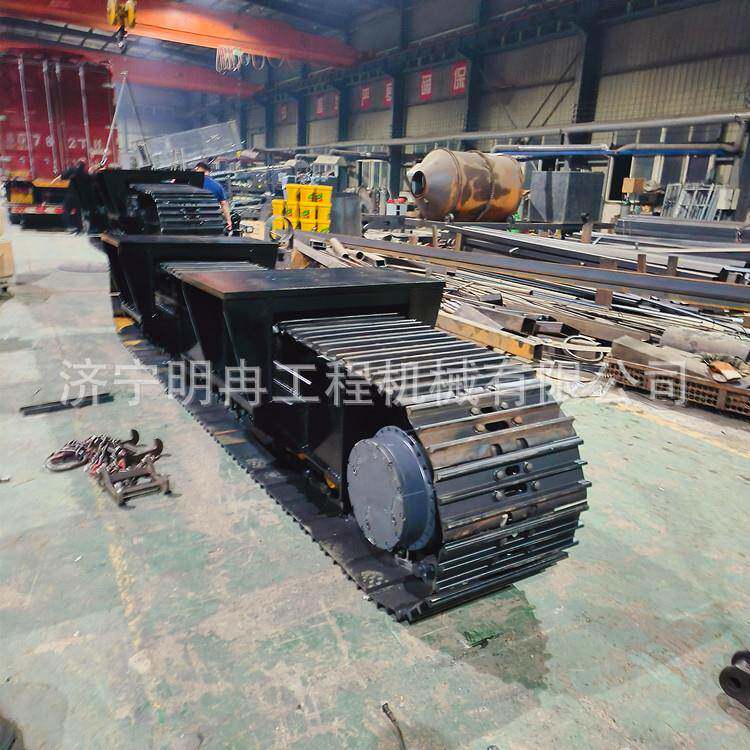 高速履带底盘153车桥底盘钢制履带底盘加装破碎机防滑耐磨底盘