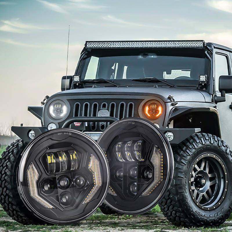 新款牧马人大灯7寸改装车灯外贸热销LED天使眼光圈前照明45W大灯,农机/农具/农膜,其它农用工具,淘宝优惠券,粉丝福利购,淘宝优惠卷