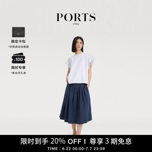PORTS1961女士短袖圆领T恤