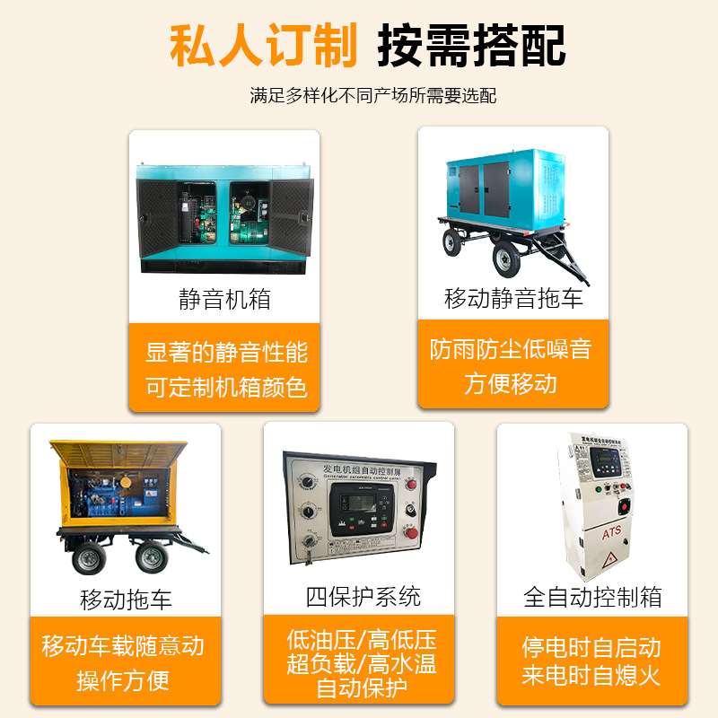 潍柴发电机30kw50kw100kw200kw500kw800千瓦柴油发电机组潍柴动力