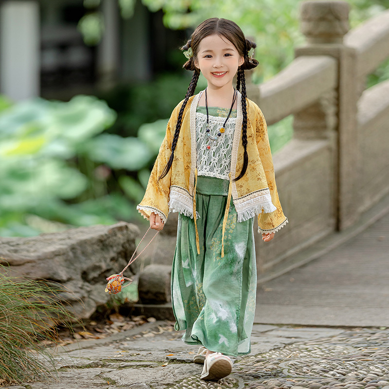 女童中国风套装异域风汉服
