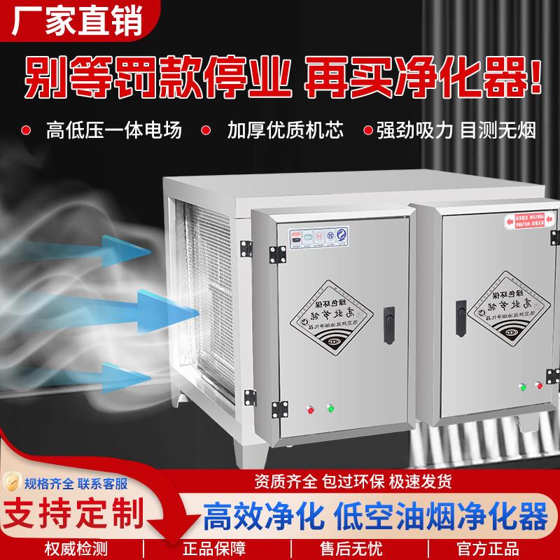 包过环保低空油烟净化器商用饭店专用烧烤餐饮环保除味净化一体机