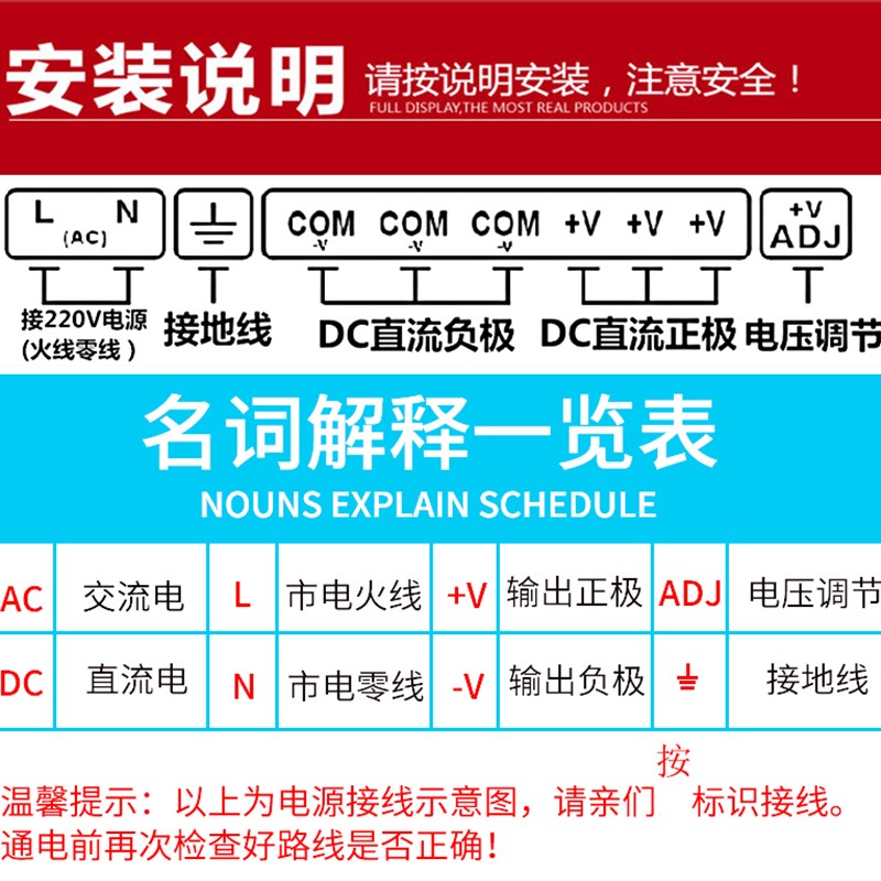 超薄开关电源10W/20W小型LED 12V1A12W2A 24V1A5V4A