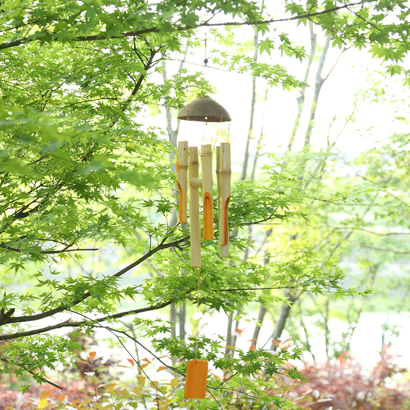 风铃竹风铃户外手工中式夏日风铃门窗挂饰创意装饰茶室配件竹制品