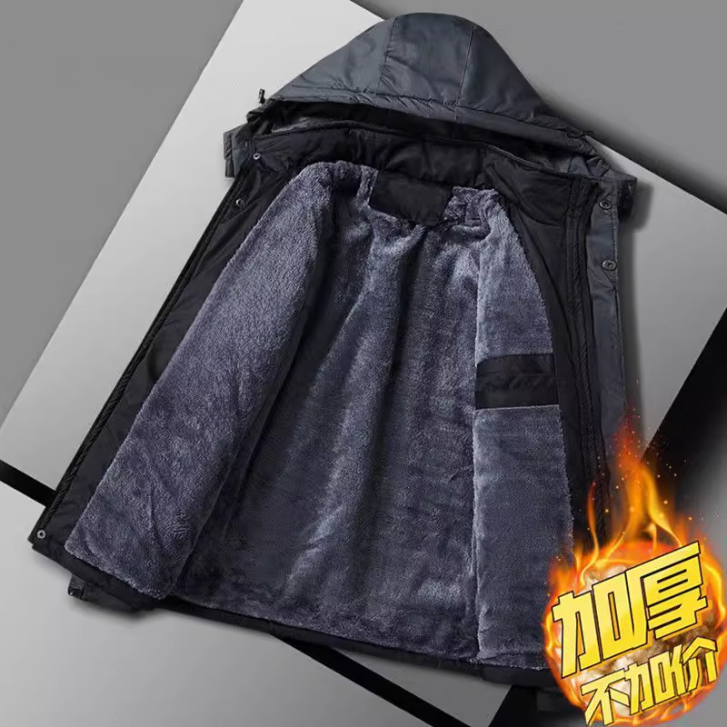 冬季外套棉衣男加厚加绒男士棉袄棉服工作服大码冲锋衣冬天外套男