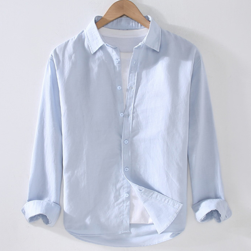 2025新款秋季商务休闲亚麻