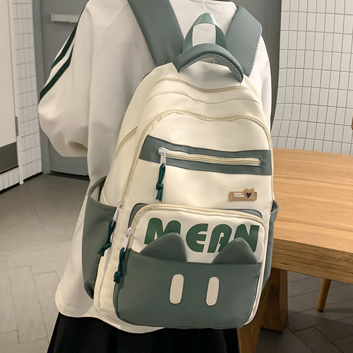 高中生大容量ins小众双肩背包