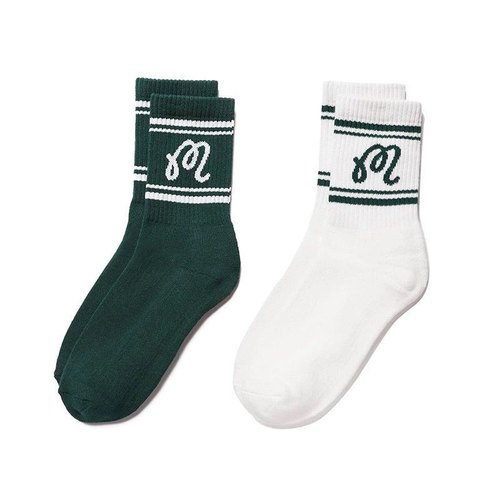 malbon高尔夫袜子情侣袜中筒袜