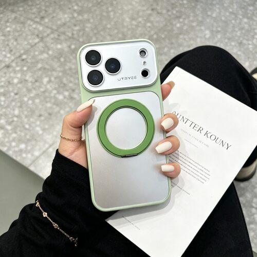 【自带镜头保护】360旋转支架适用于苹果17promax手机壳iphone16防摔15pro磨砂14/13软边框12秒变17自带支架