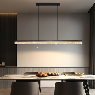 惠光佳饭厅吊灯意式极简一字长条饭厅灯2025新款创意个性餐桌主灯