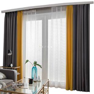 加州布艺二等品窗帘成品微瑕拍照样品实用租房窗帘遮光布